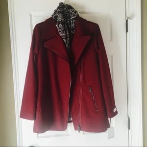 Calvin Klein Maroon Coat